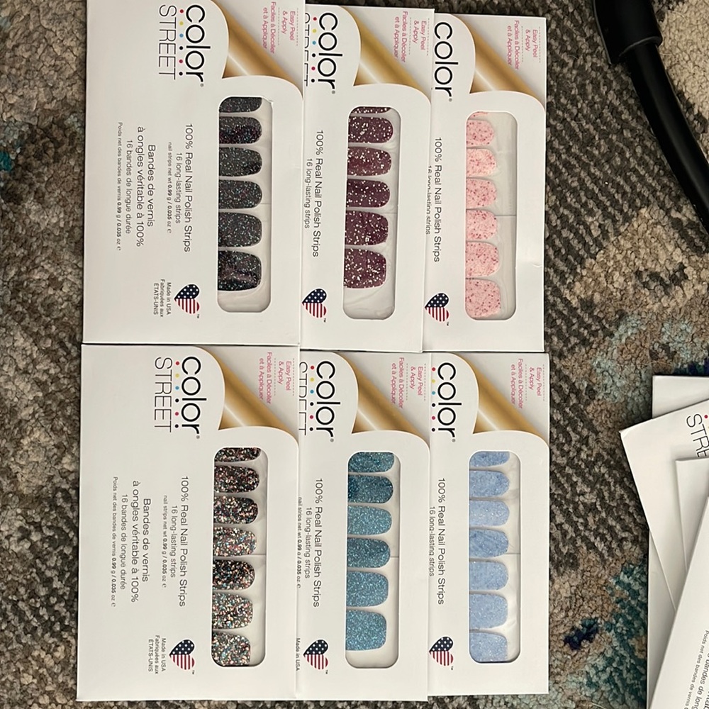Color Street chunky glitter bundle